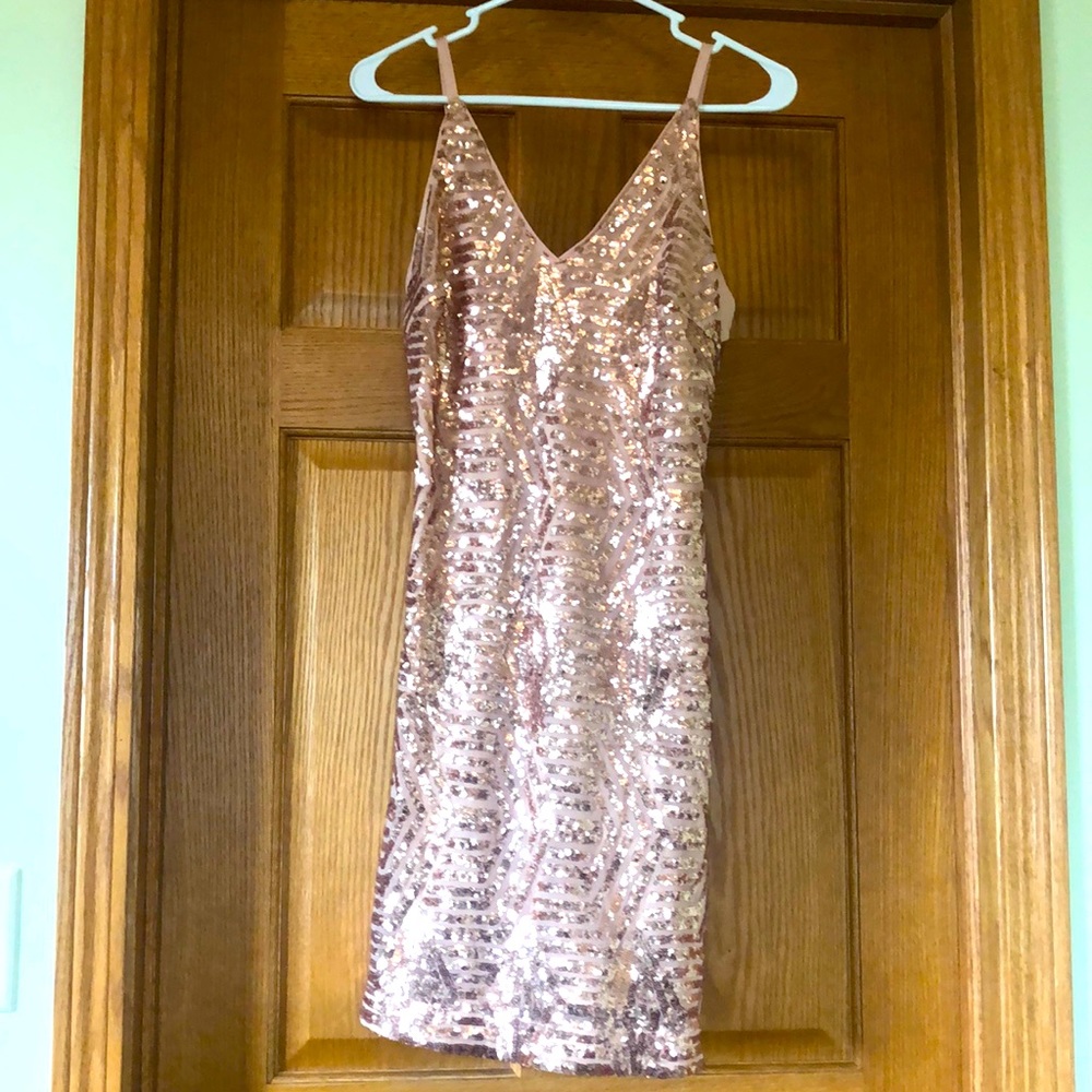 Pink sequence Venus dress